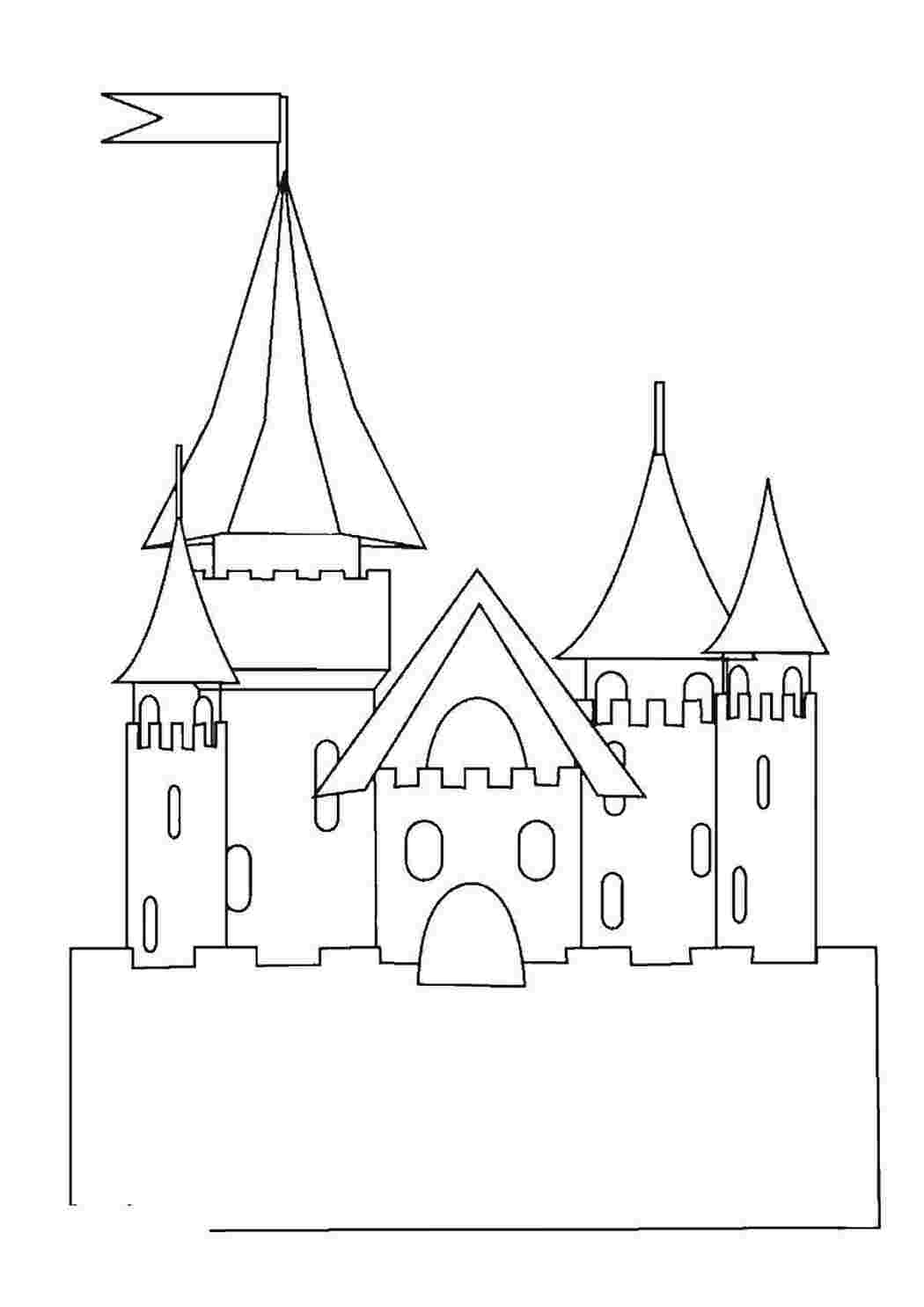 Раскраска Замок
