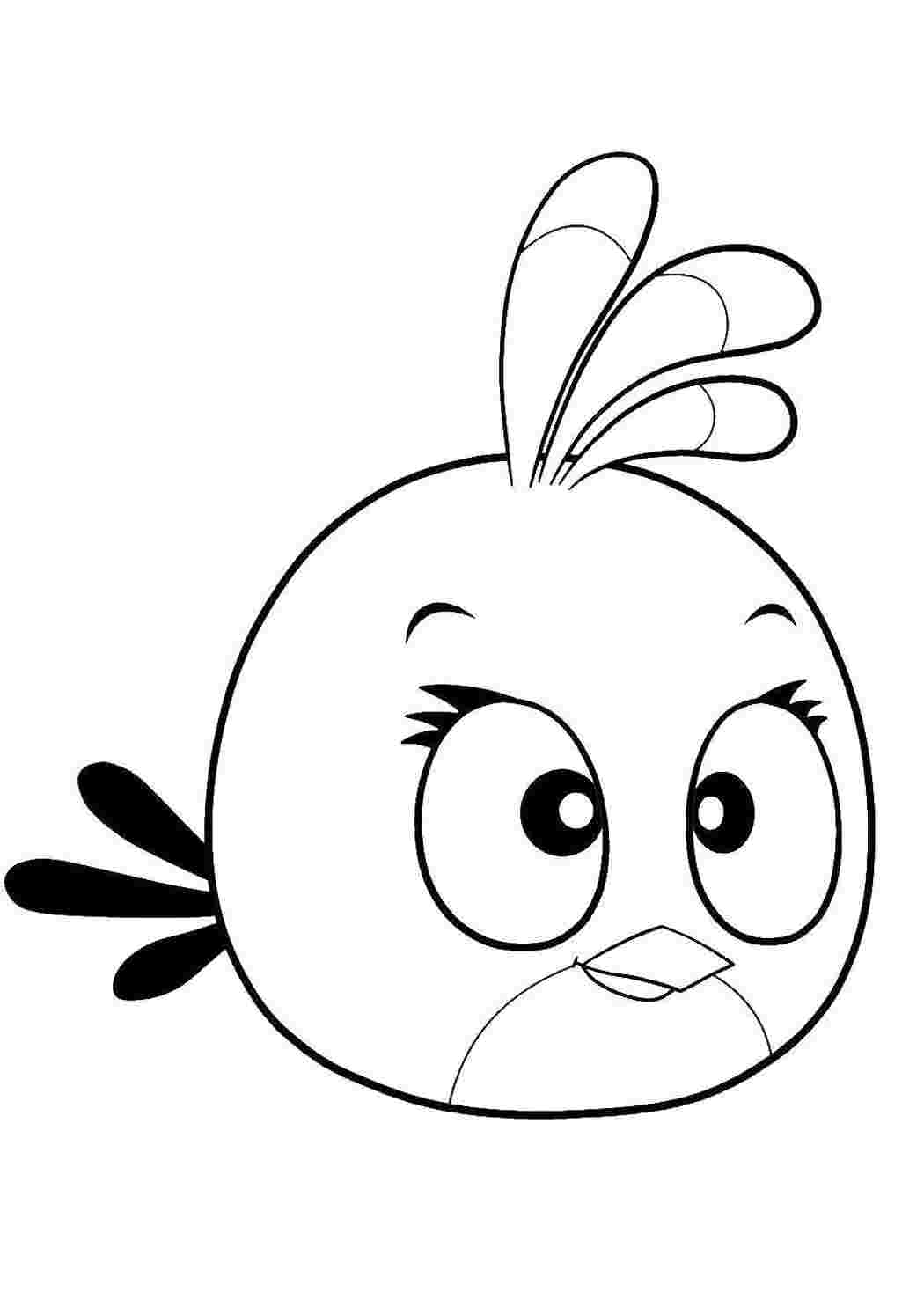 Раскраска Пташка з Angry Birds