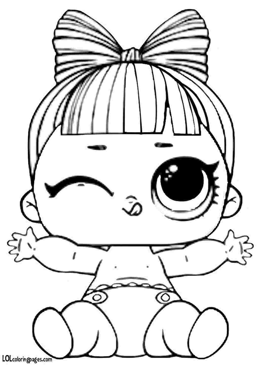 Раскраска Якісні розмальовки з лялькою LOL Lil Snuggle Babe розмальовки LOL онлайн
