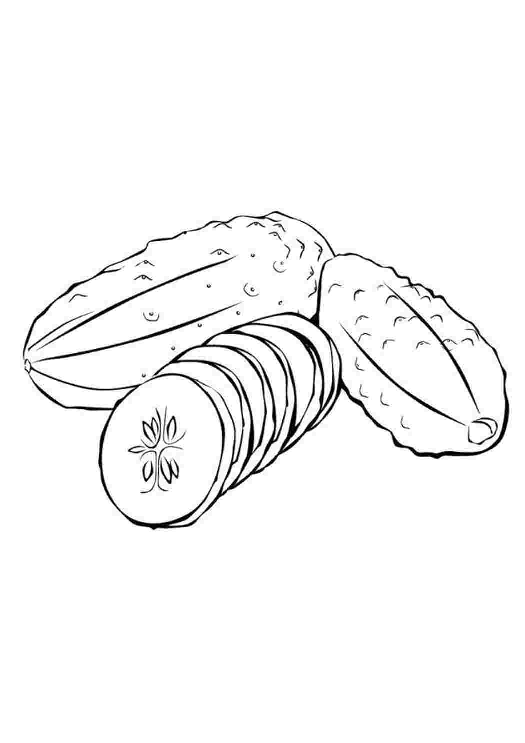 Раскраска Огірочки