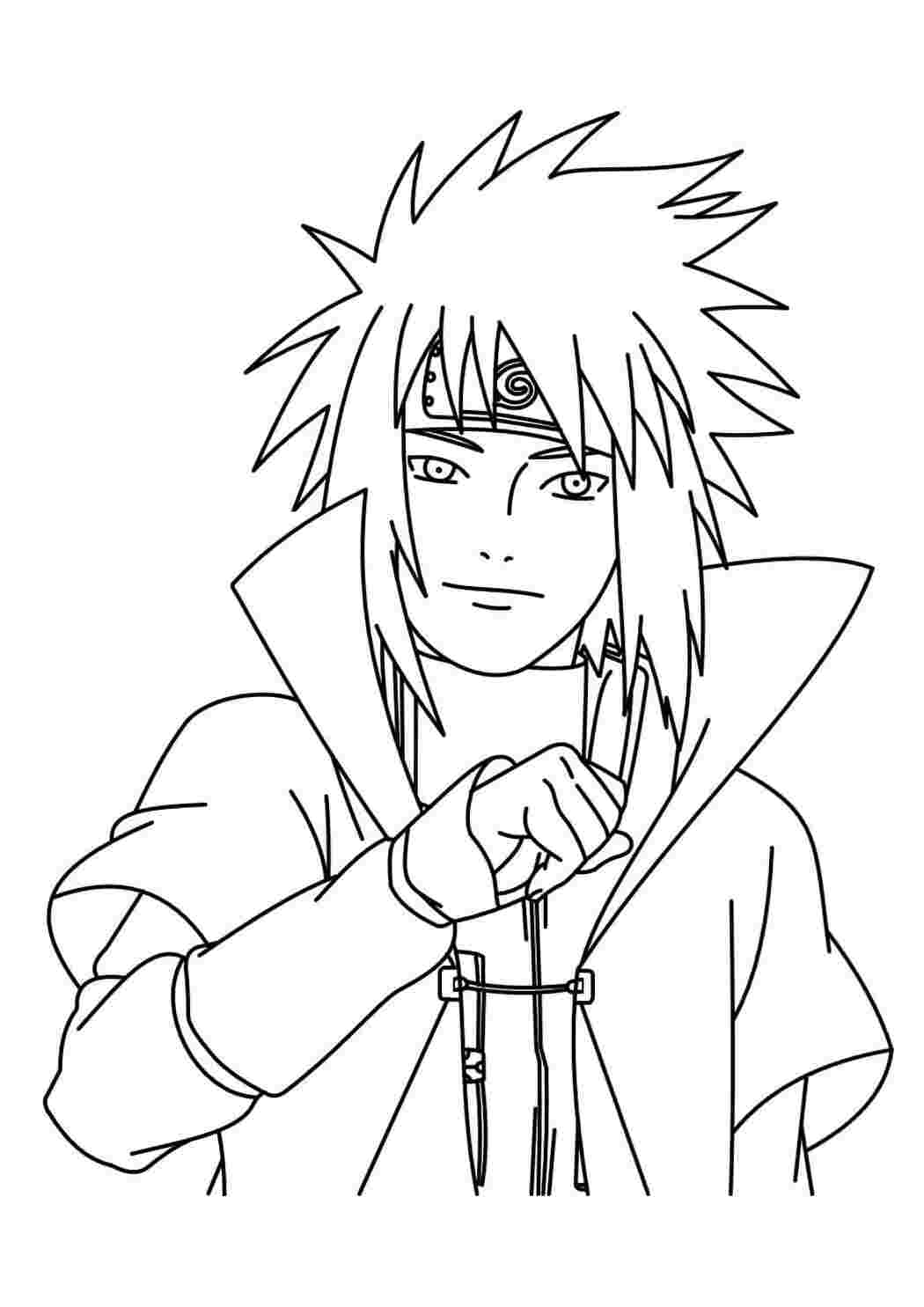 Раскраска Гарні розмальовки Розфарбування Мінато Персонаж з Аніме