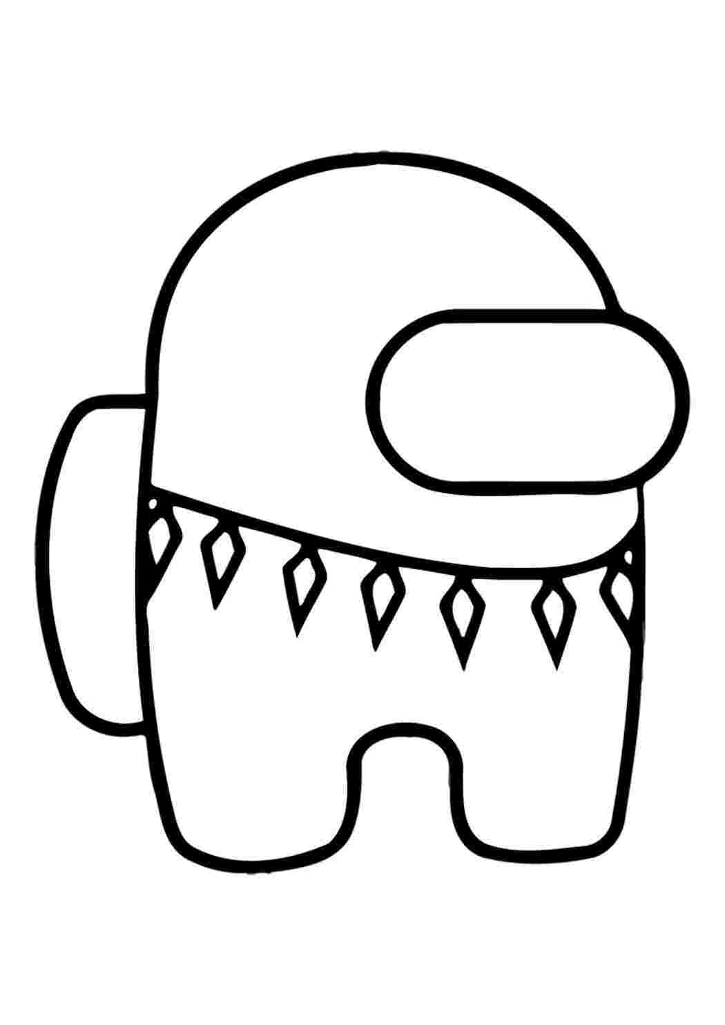 Раскраска Гарні розмальовки персонажа з прикрасами на тулубі