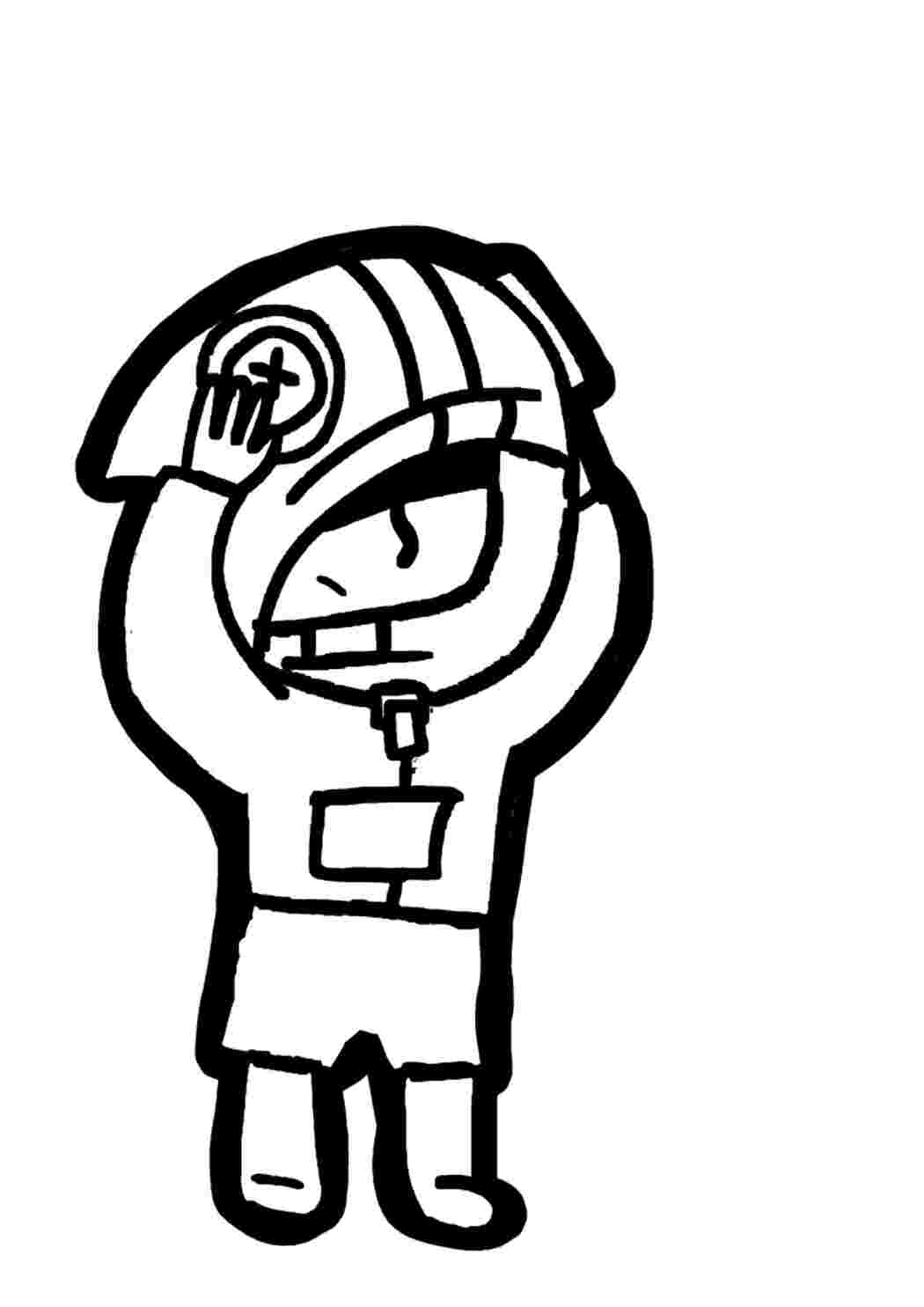 Раскраска Гарні розмальовки Персонаж Леон розмальовка для дітей