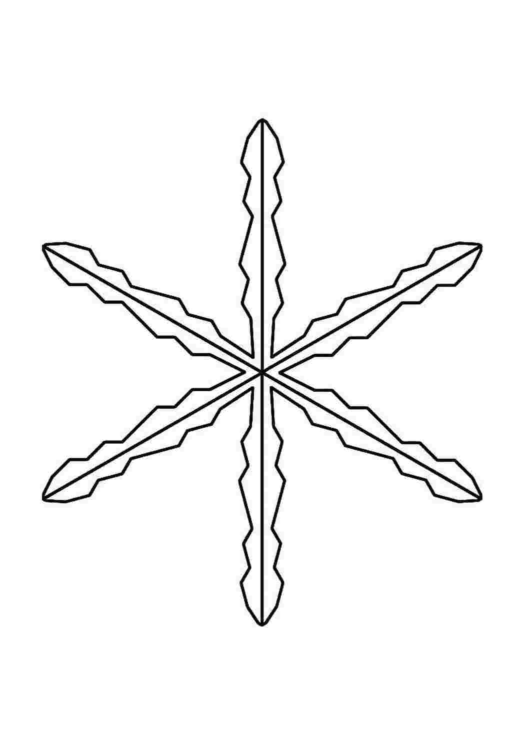 Раскраска Сніжинка
