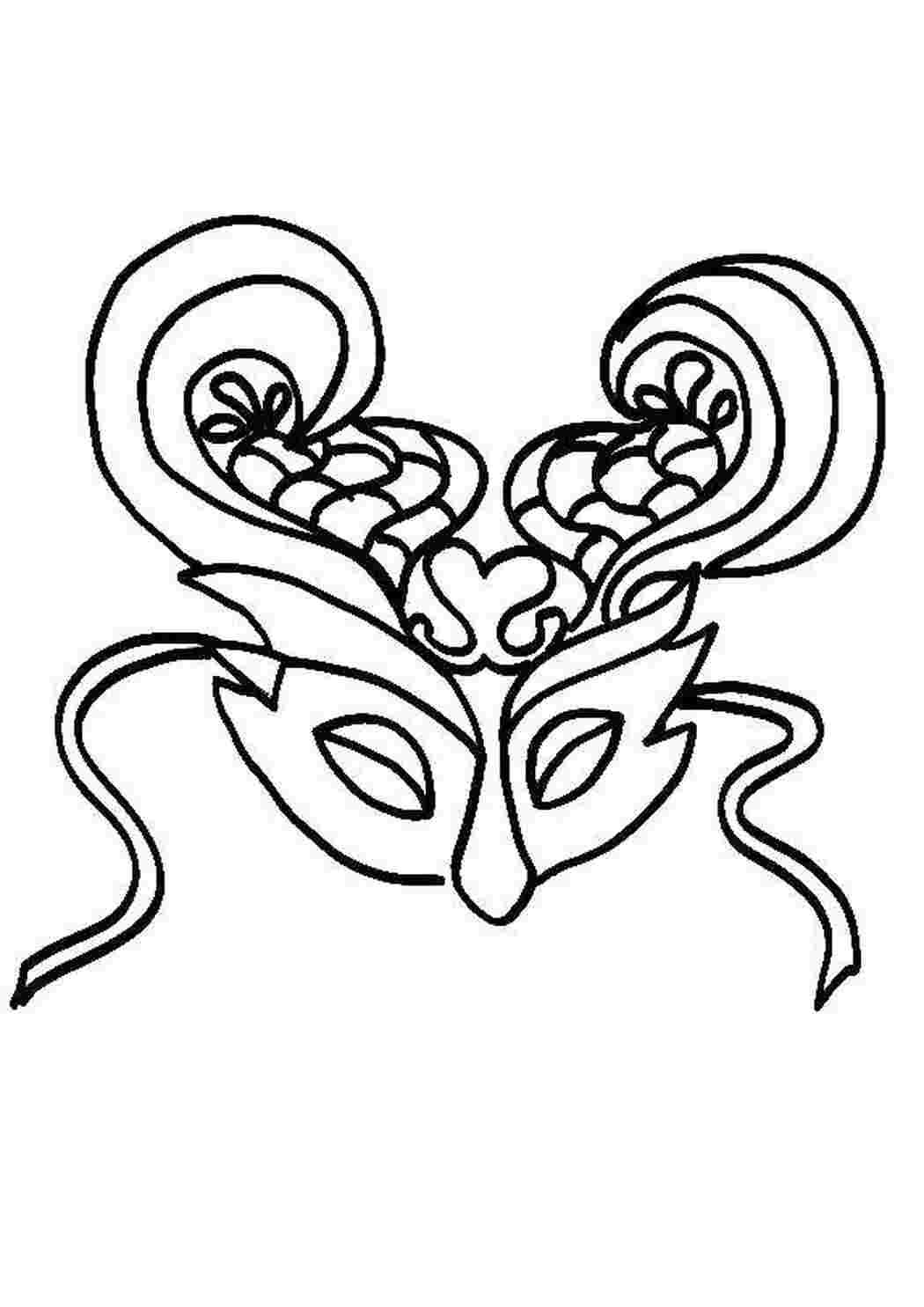 Раскраска Маска