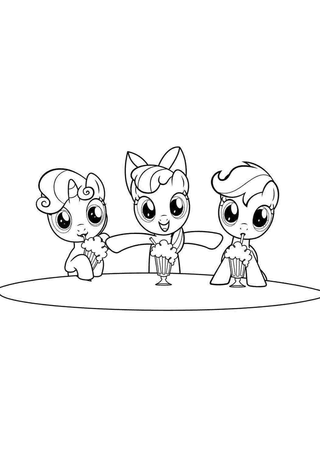 Раскраска Пні з My Little Pony