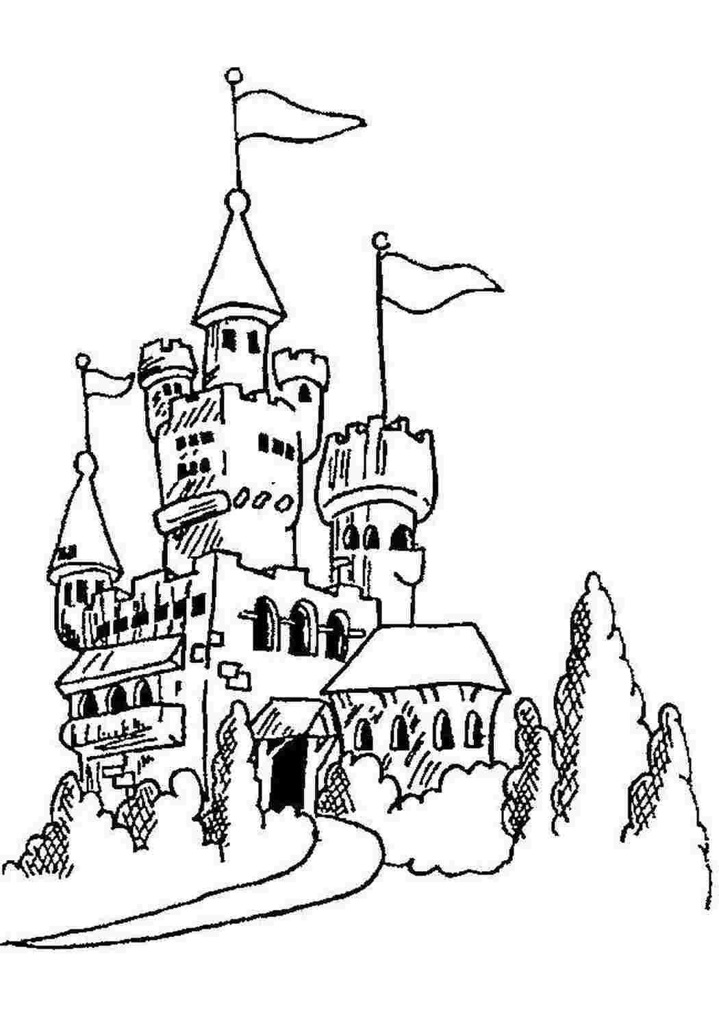 Раскраска Замок
