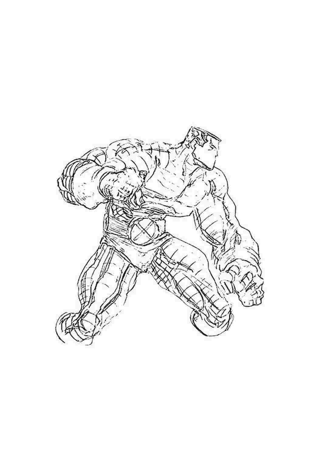 Раскраска Халк у костюмі