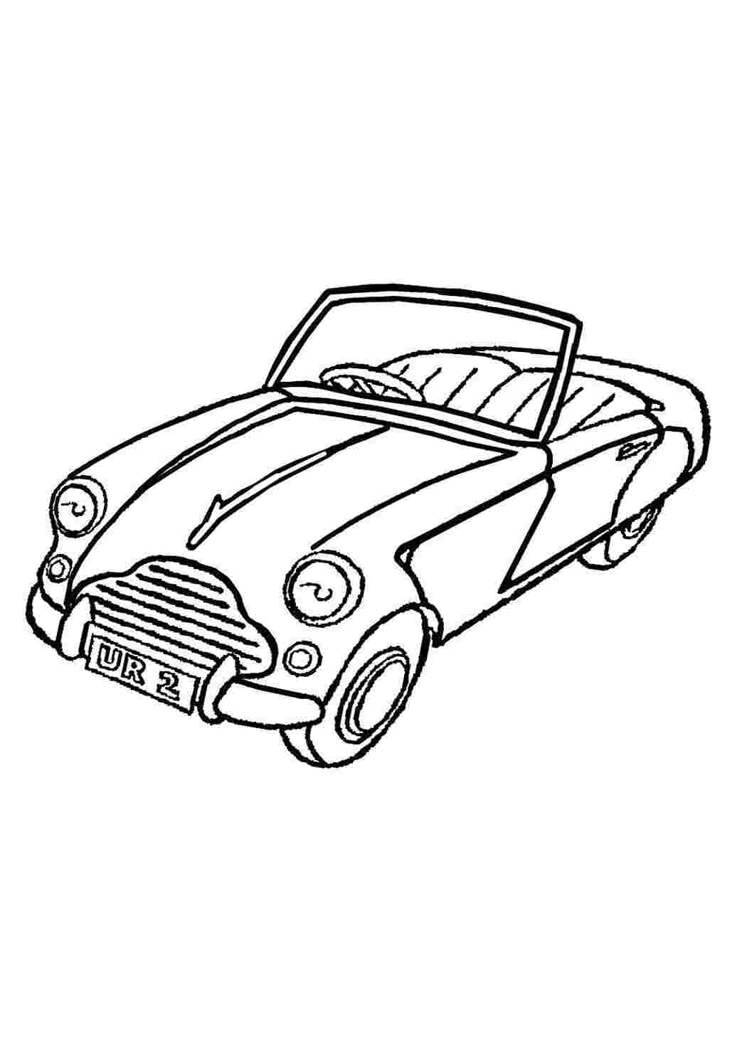 Раскраска Старий автомобіль
