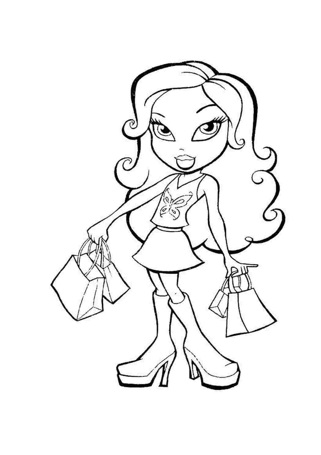 Раскраска Лялька з Bratz