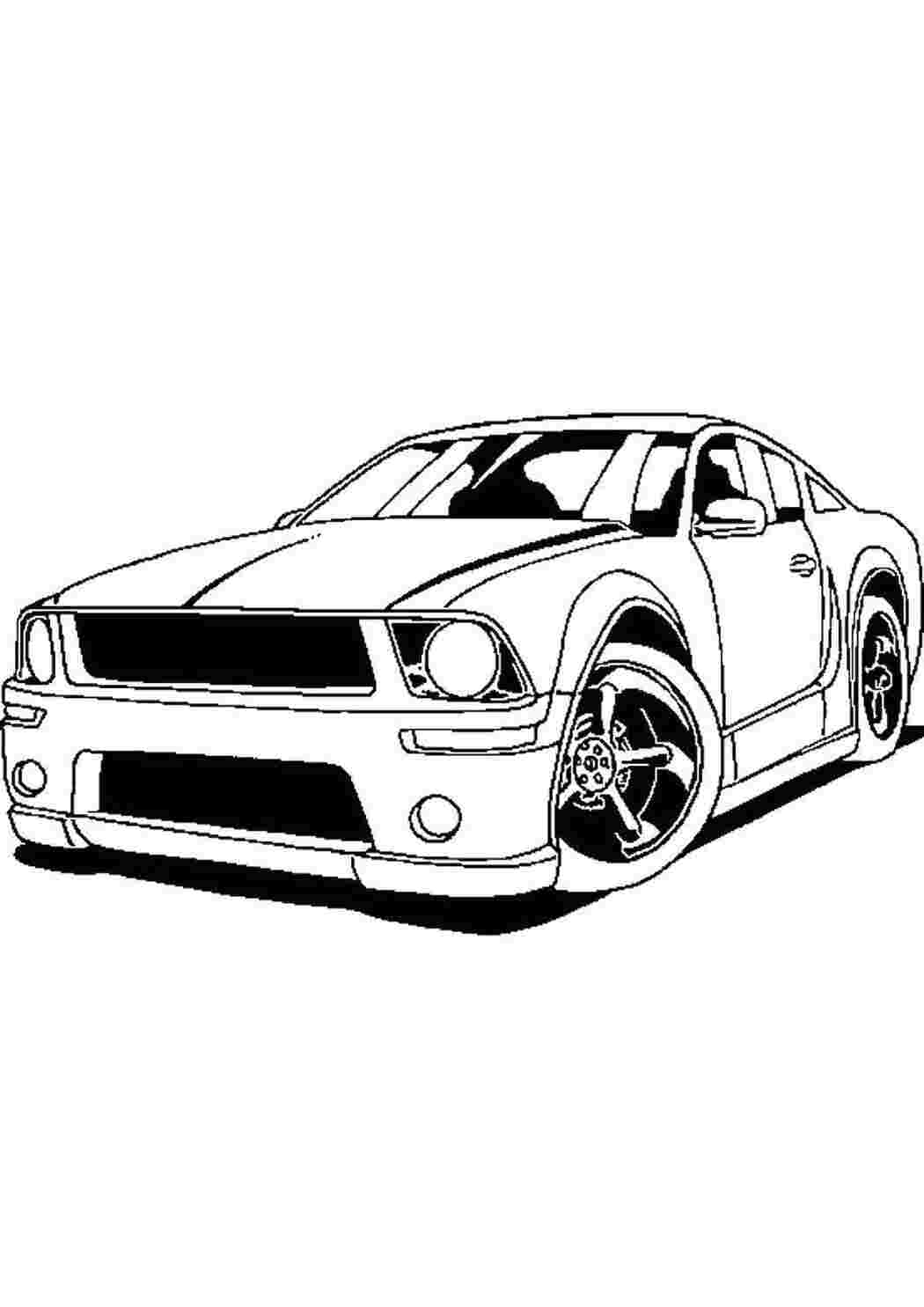 Раскраска Крутий автомобіль