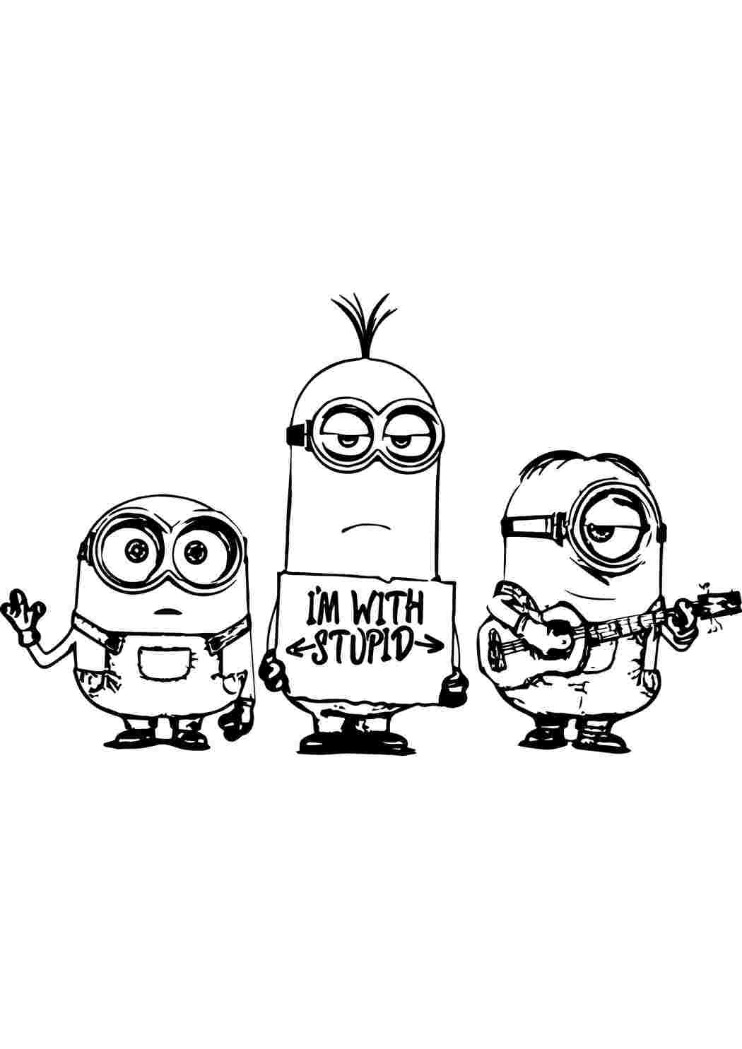 Раскраска Міньйони