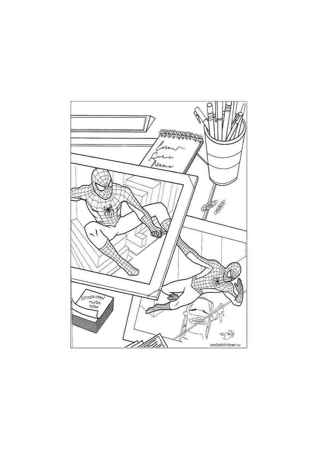 Раскраска Людина павук