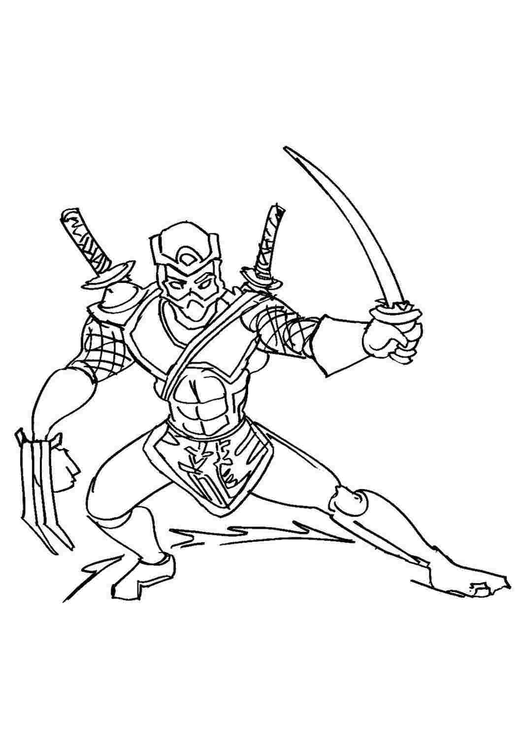 Раскраска ніндзя