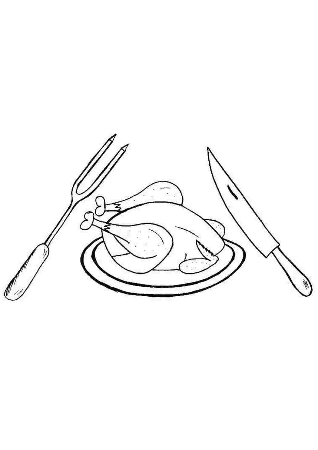 Раскраска Куриця