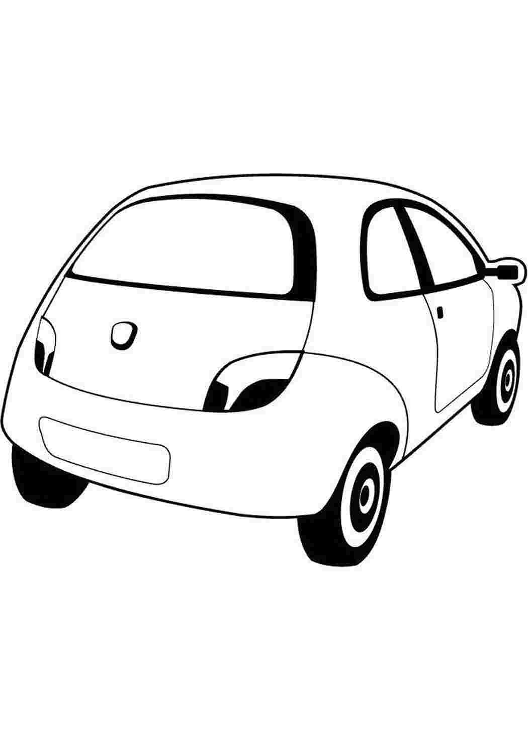 Раскраска Зображення розмальовки Ford Ka