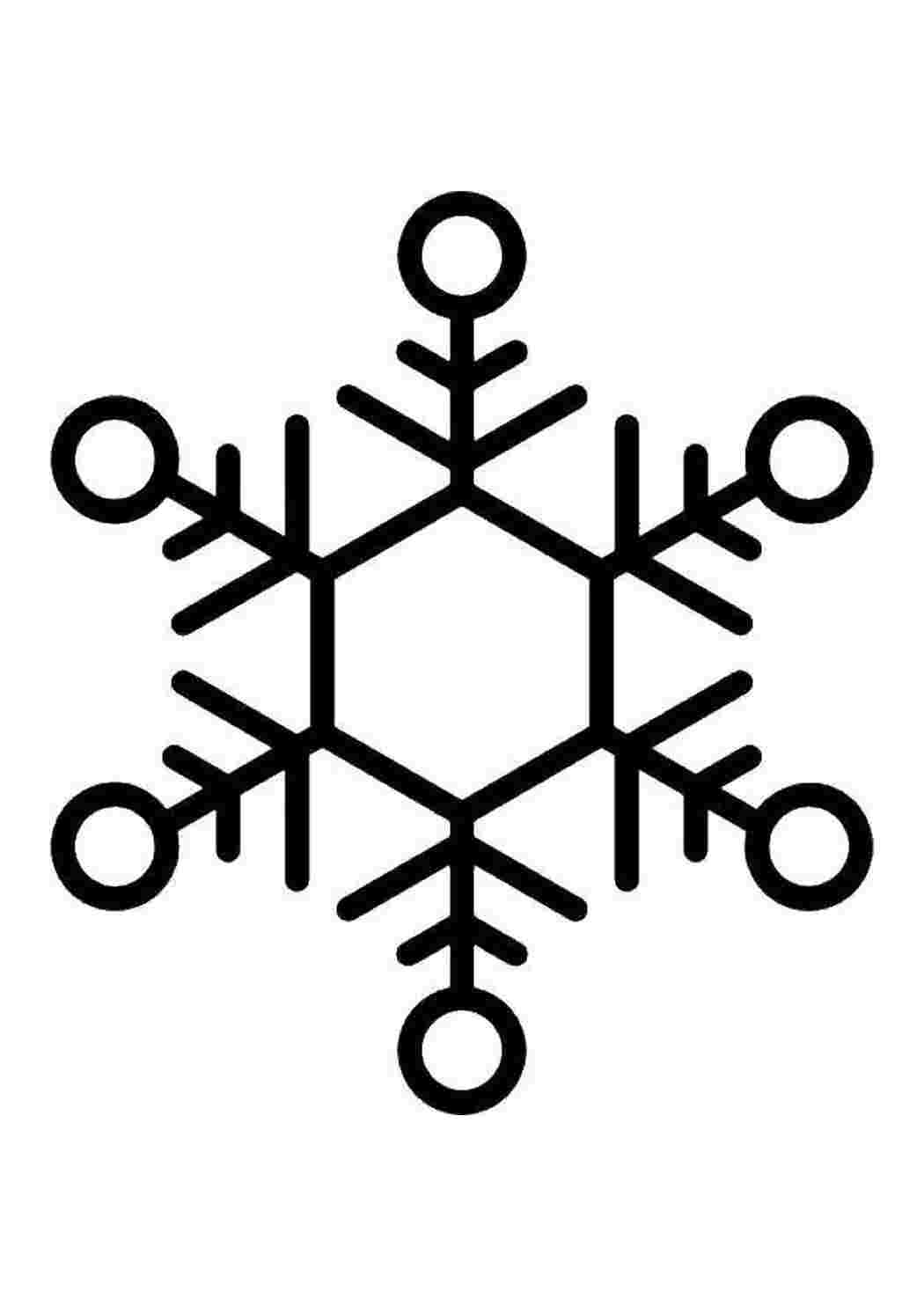 Раскраска Сніжинка