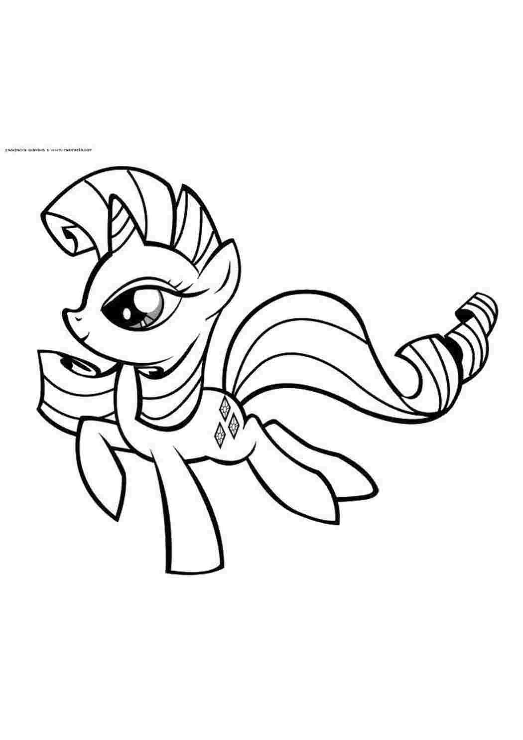 Раскраска Біжить конічка з My Little Pony