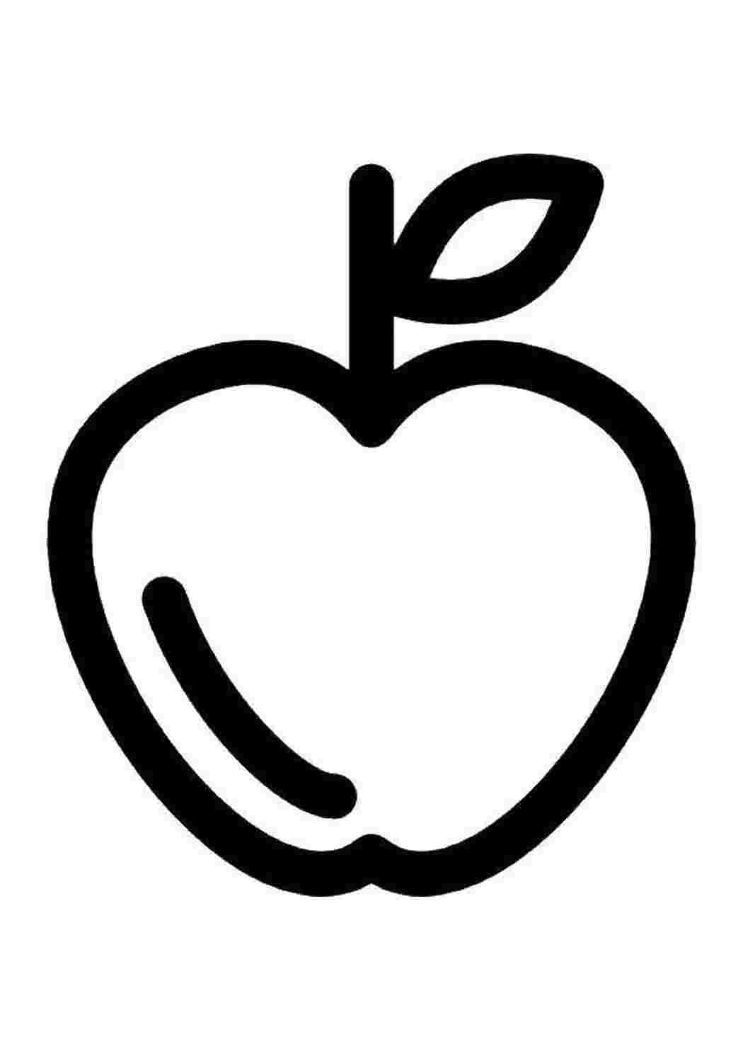 Раскраска Розфарбунки контури для вирізання фрукти для малюків контури для вирізання з паперу дітям