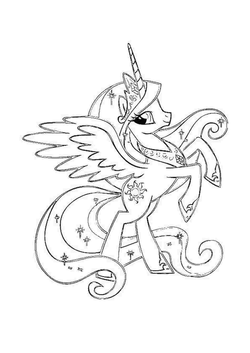 Раскраска Пні з My Little Pony