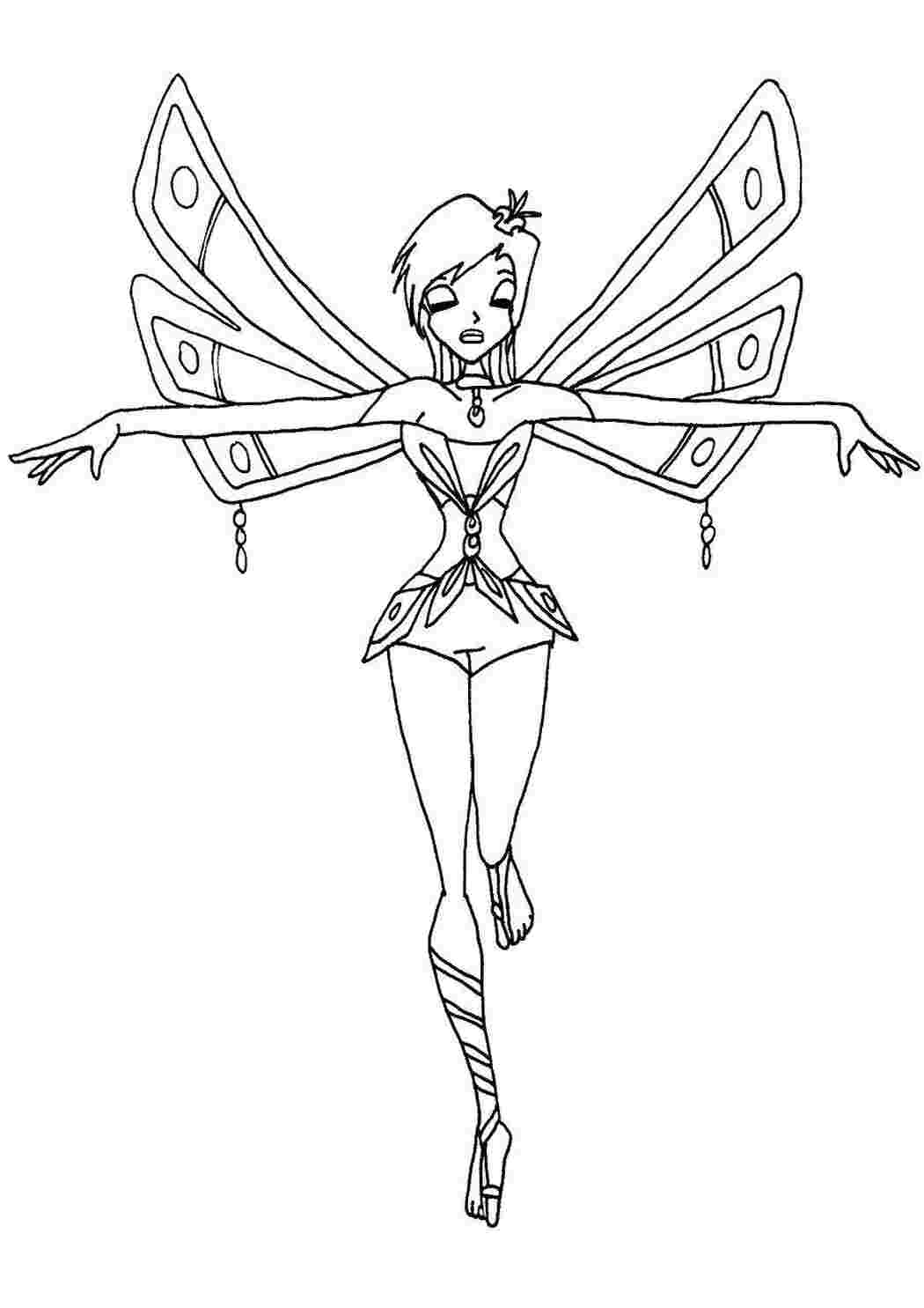 Раскраска Теґна з мультфільму Winx дуже розумна