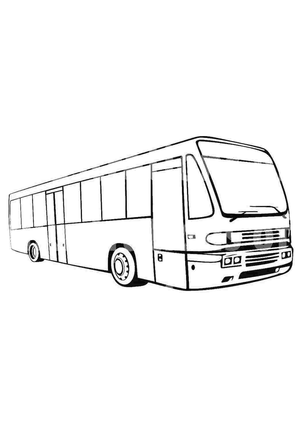 Раскраска Автобус