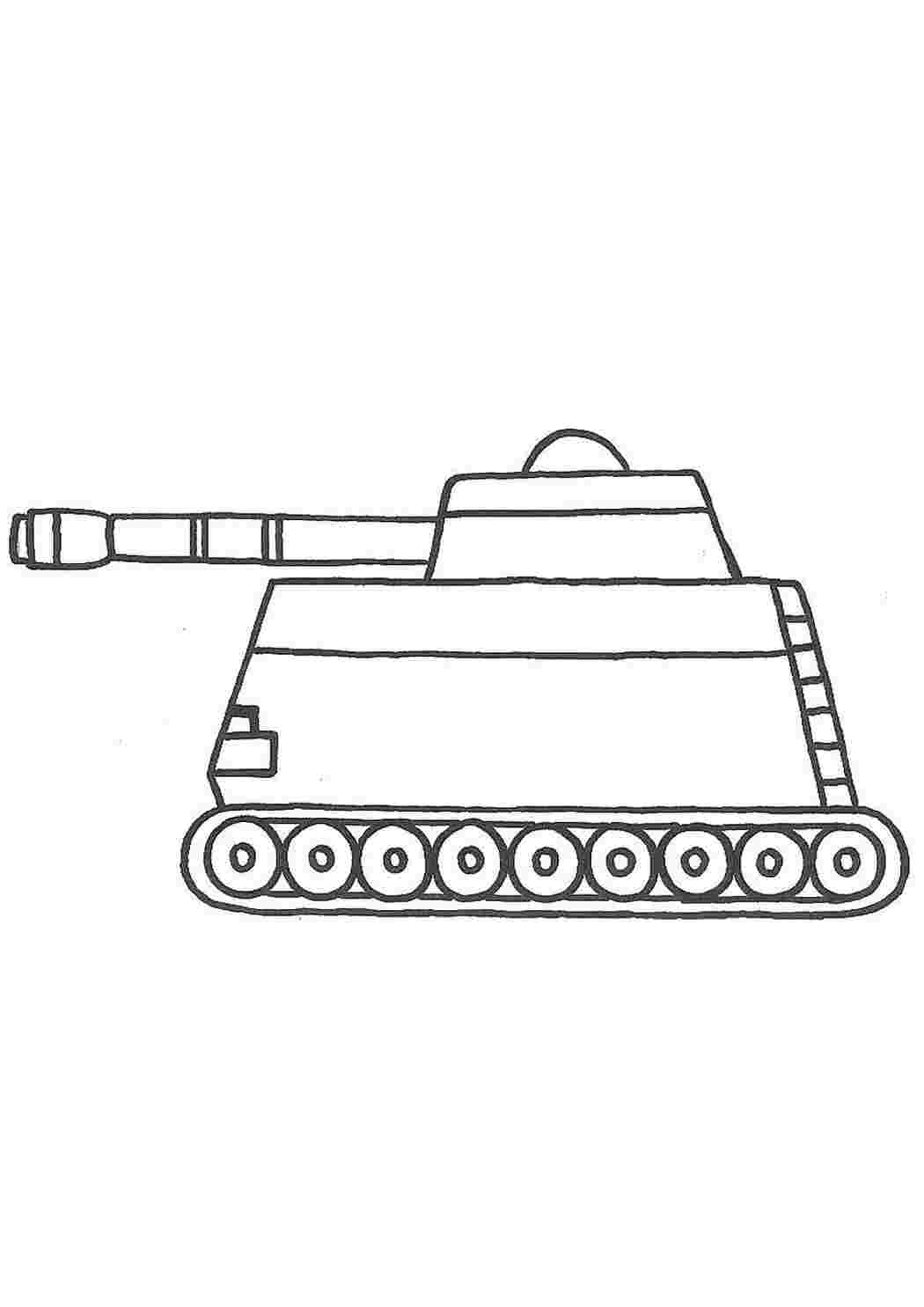 Раскраска Танк