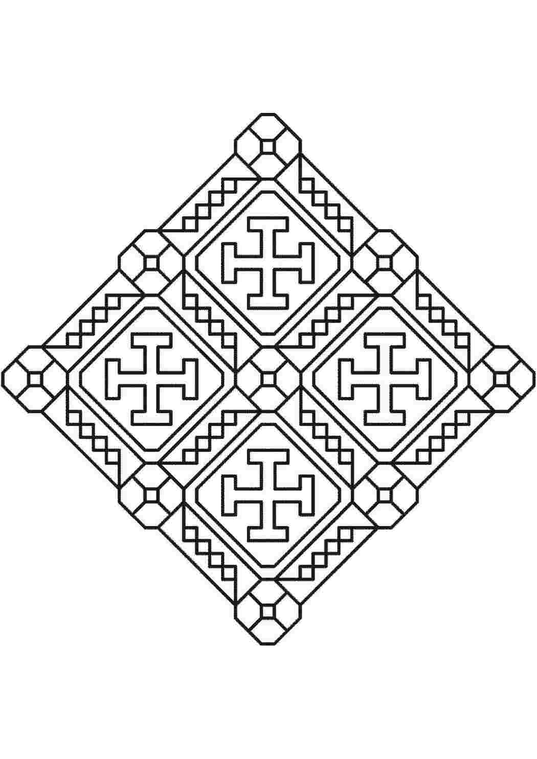 Раскраска Візерунки