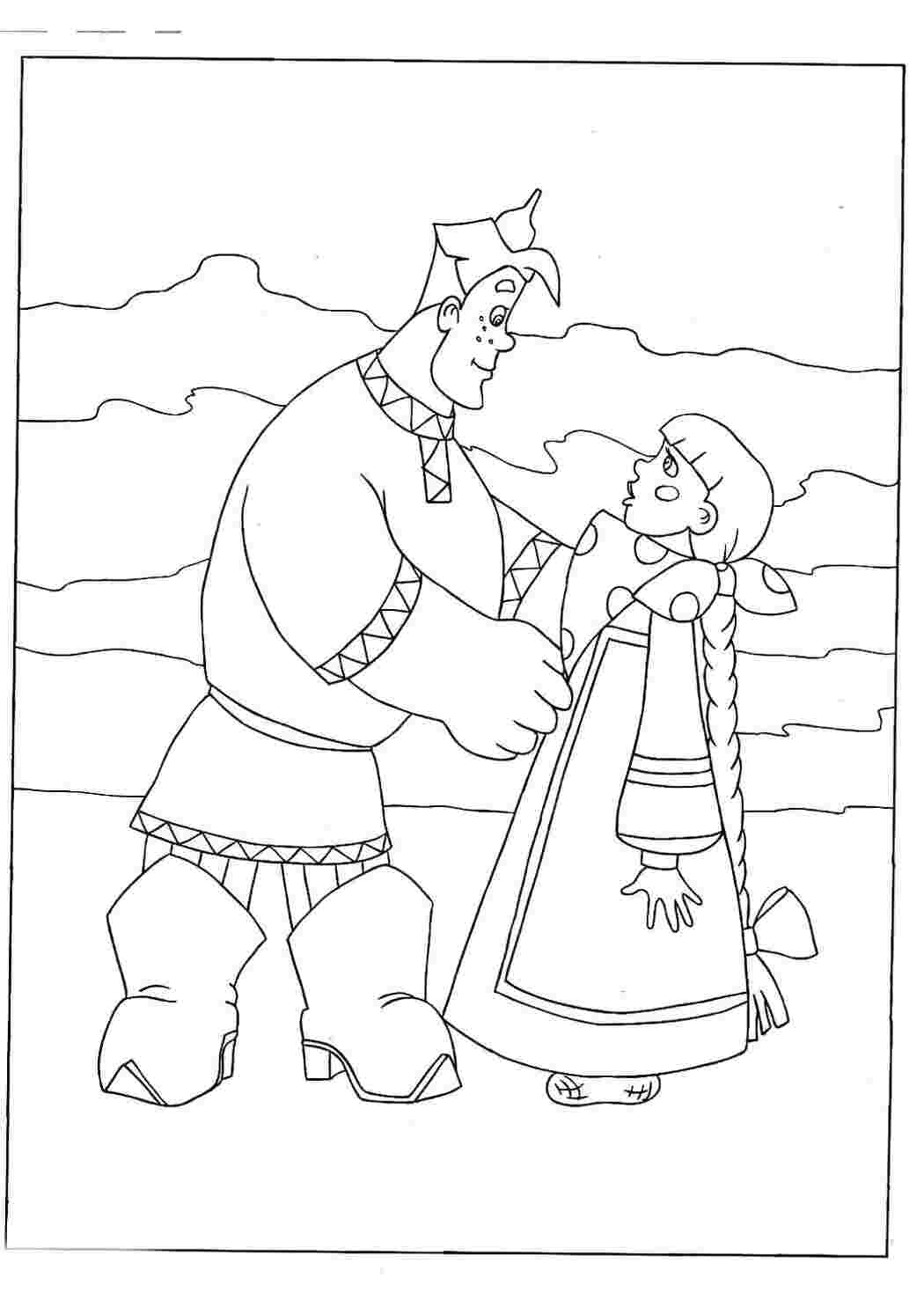 Раскраска Олесь Попович
