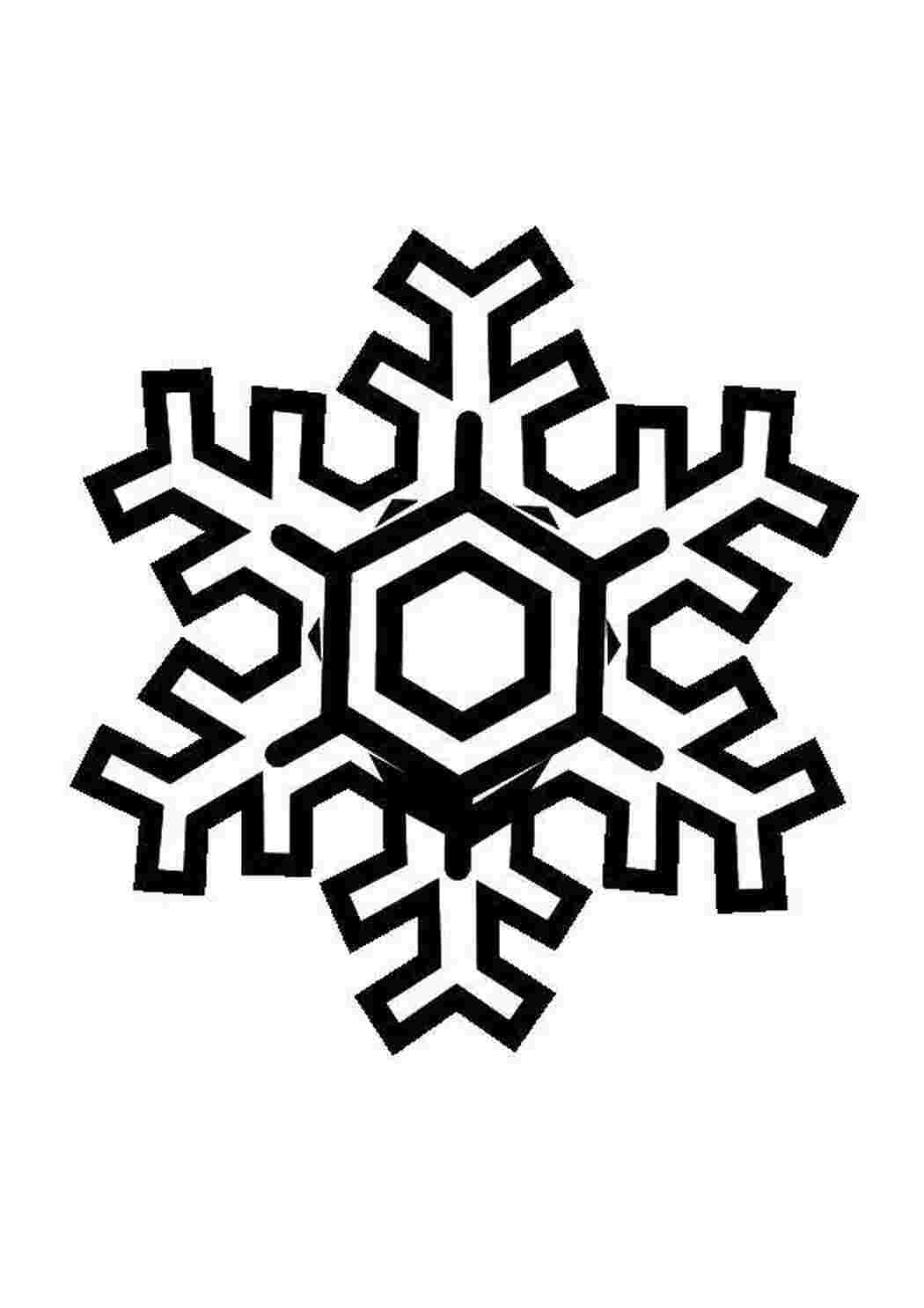 Раскраска Сніжинка