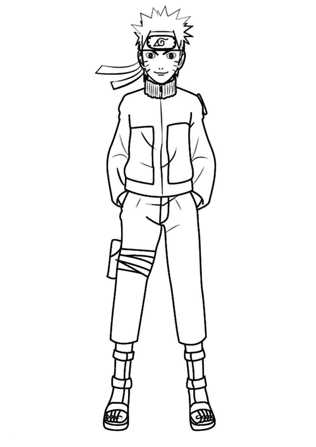 Раскраска Гарні розмальовки Хлопчик ніндзя найвідоміший персонаж в аніме