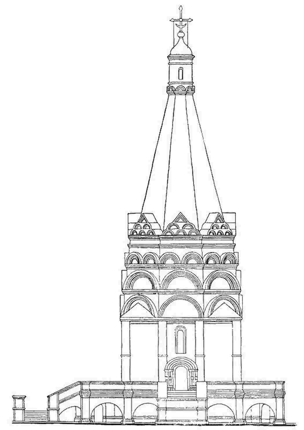 Раскраска Церква