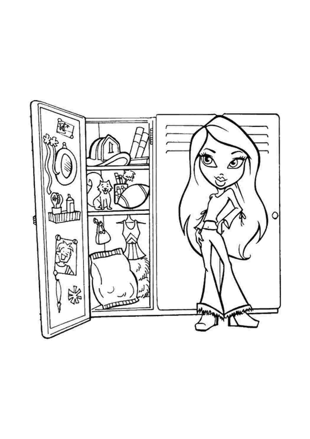 Раскраска Лялька з Bratz
