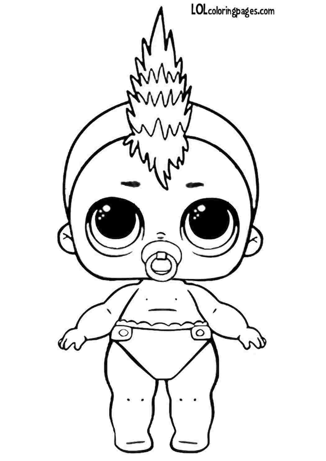 Раскраска Розфарбування з ляльками для дівчинки лялька LOL Lil Sk8er Boi розмальовки LOL онлайн