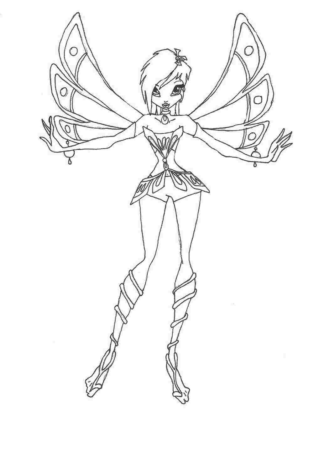 Раскраска Теґна з мультфільму Winx