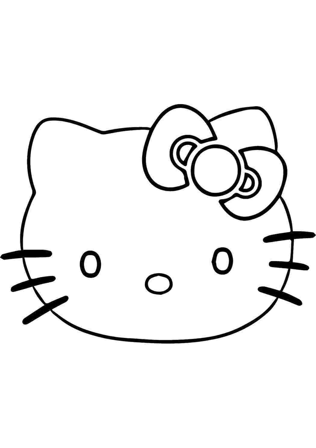 Раскраска Мордочка котика