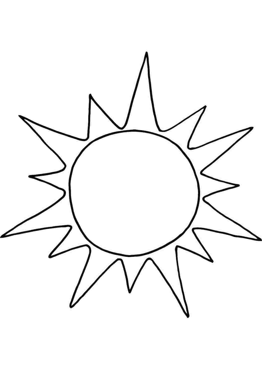 Раскраска Сонечко