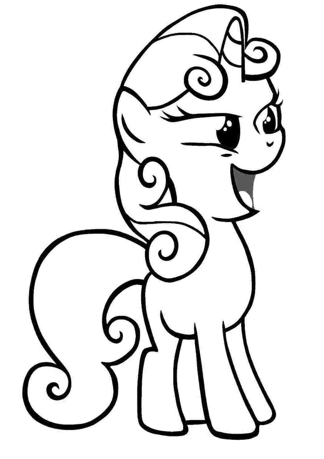 Раскраска Милашка з My Little Pony