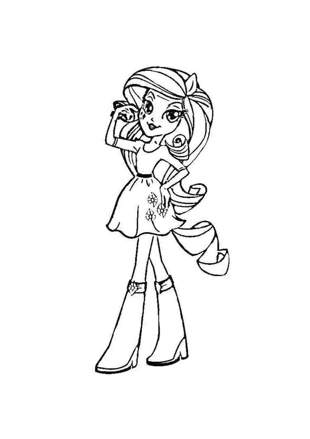 Раскраска Персонаж із Monster High