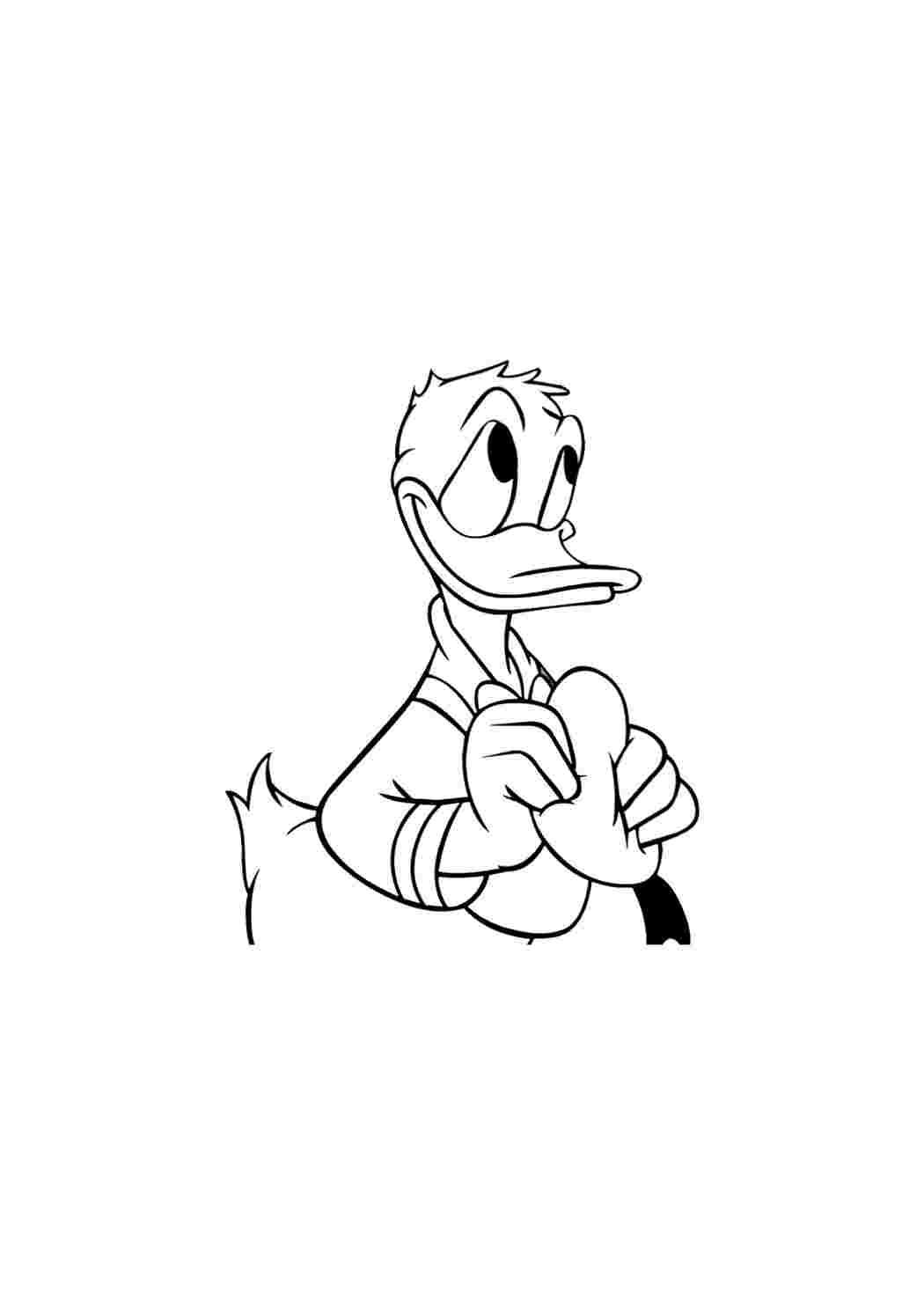 Раскраска Гарні розмальовки Качка з квітами