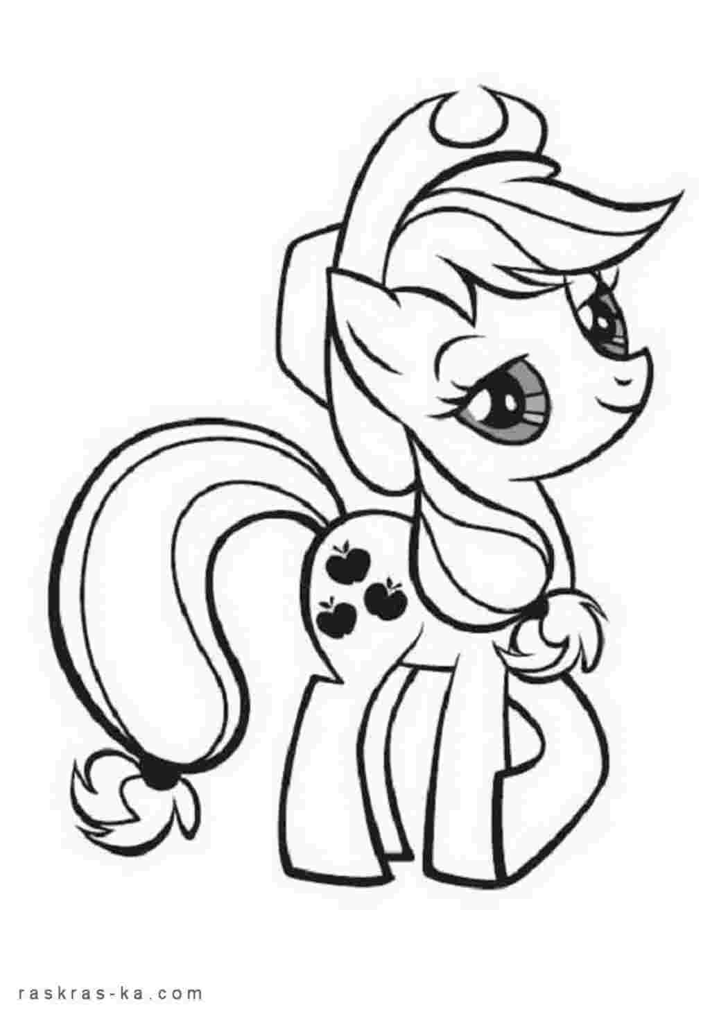 Раскраска Розфарбовки з поні з мультфільму Май Литл Поні