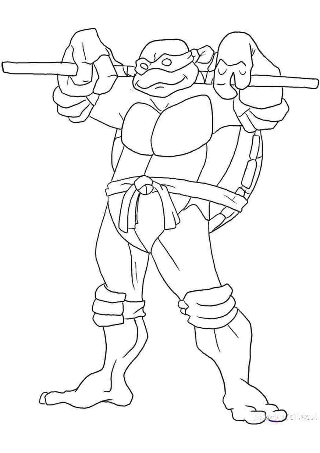 Раскраска Донателло ніндзя