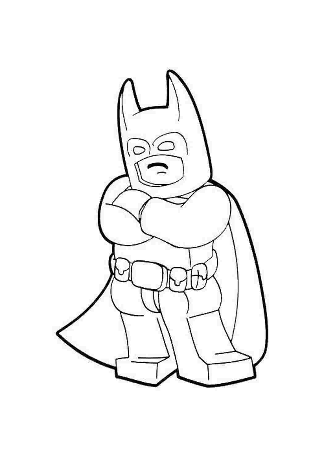 Раскраска Людина кажан з лего