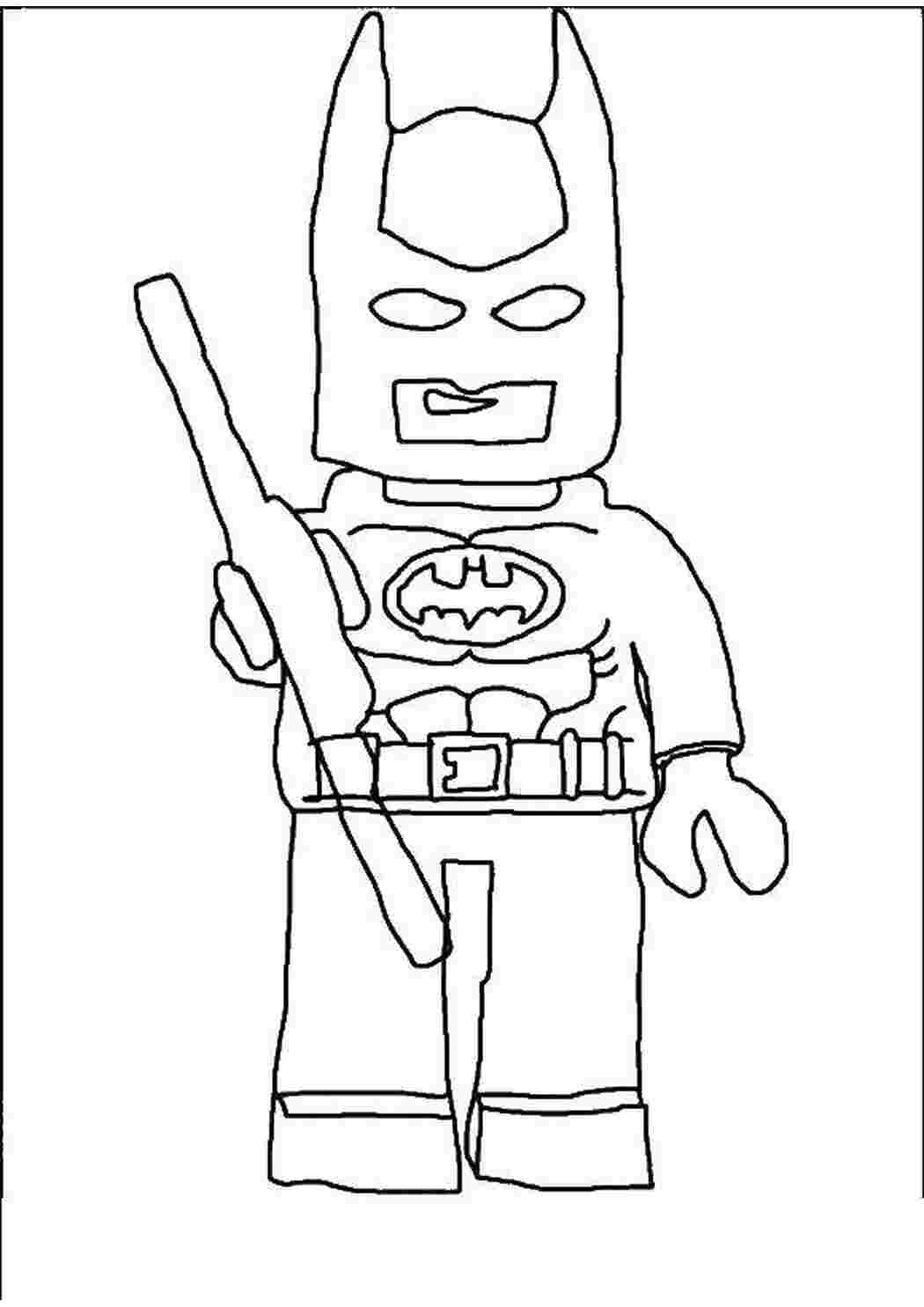 Раскраска Лего Бетмен