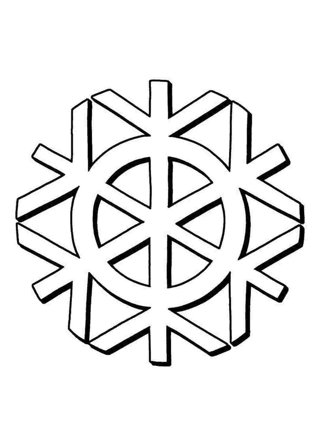 Раскраска Сніжинка