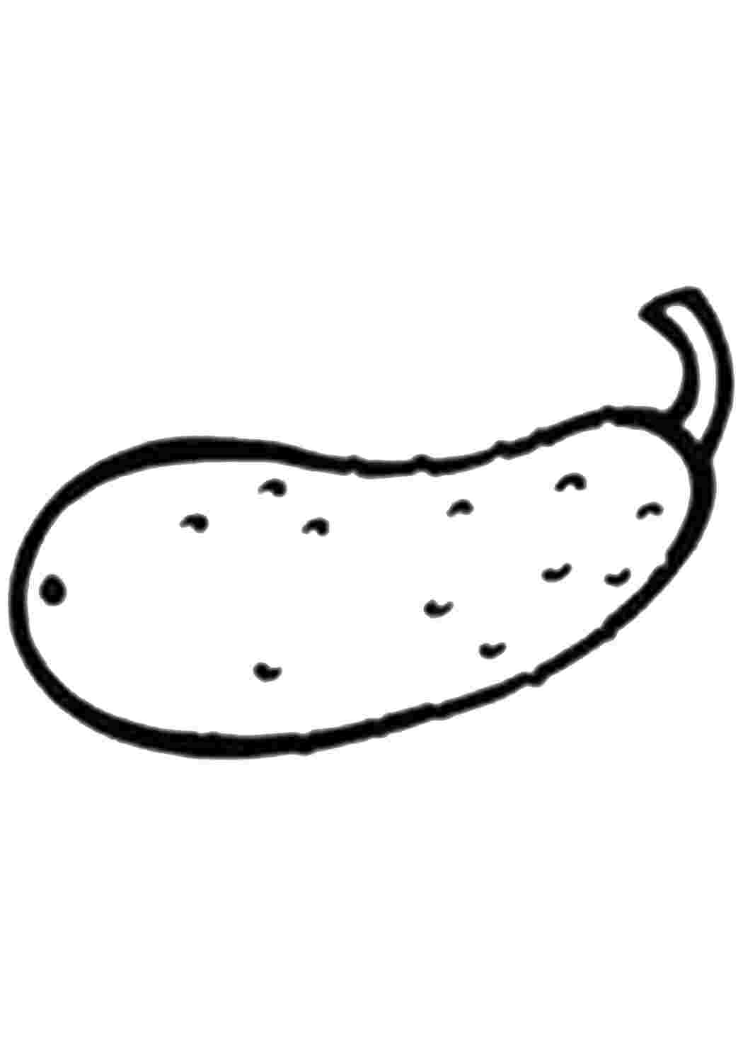 Раскраска Огірок