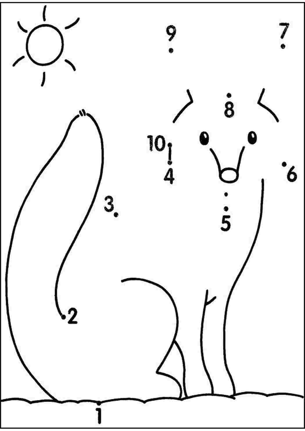 Раскраска Розфарбуй та з єднай для дітей