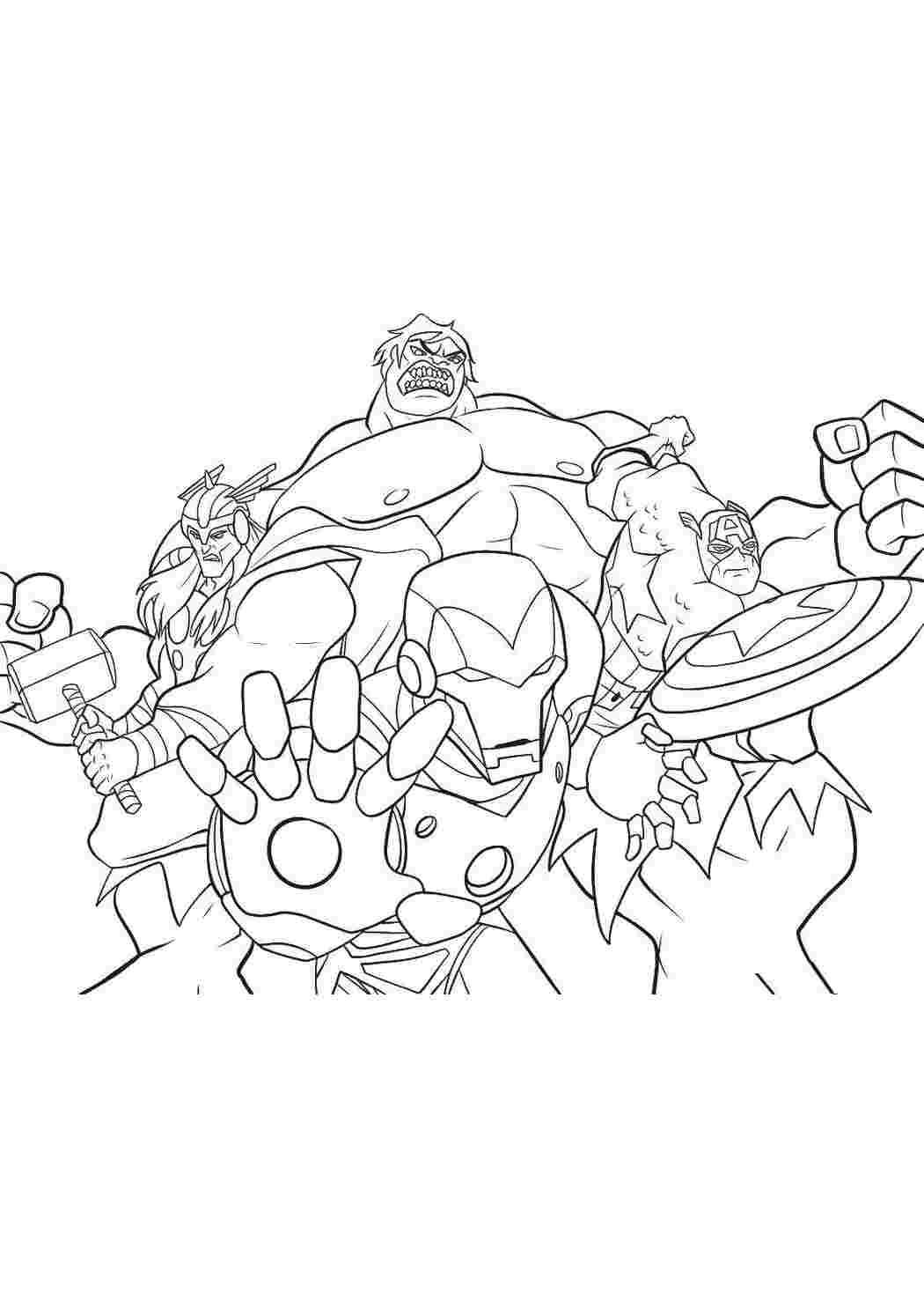 Раскраска Супергерої