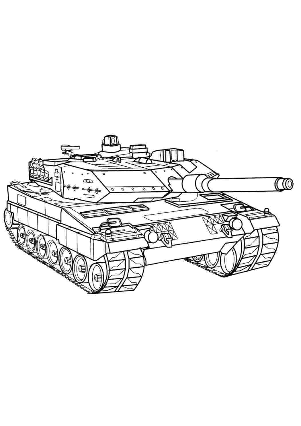 Раскраска Американський танк