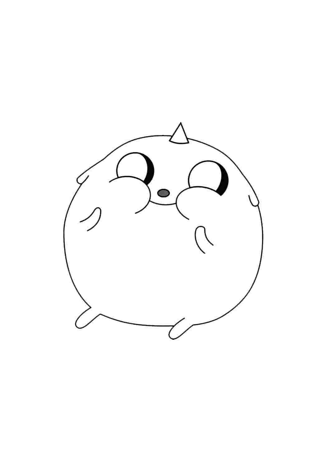 Раскраска Гарні розмальовки Милий персонаж з Часом пригод